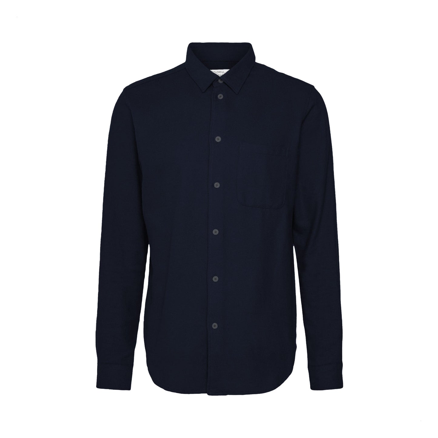 Chemise en coton bio | Marine "flannel shirt navy blue"