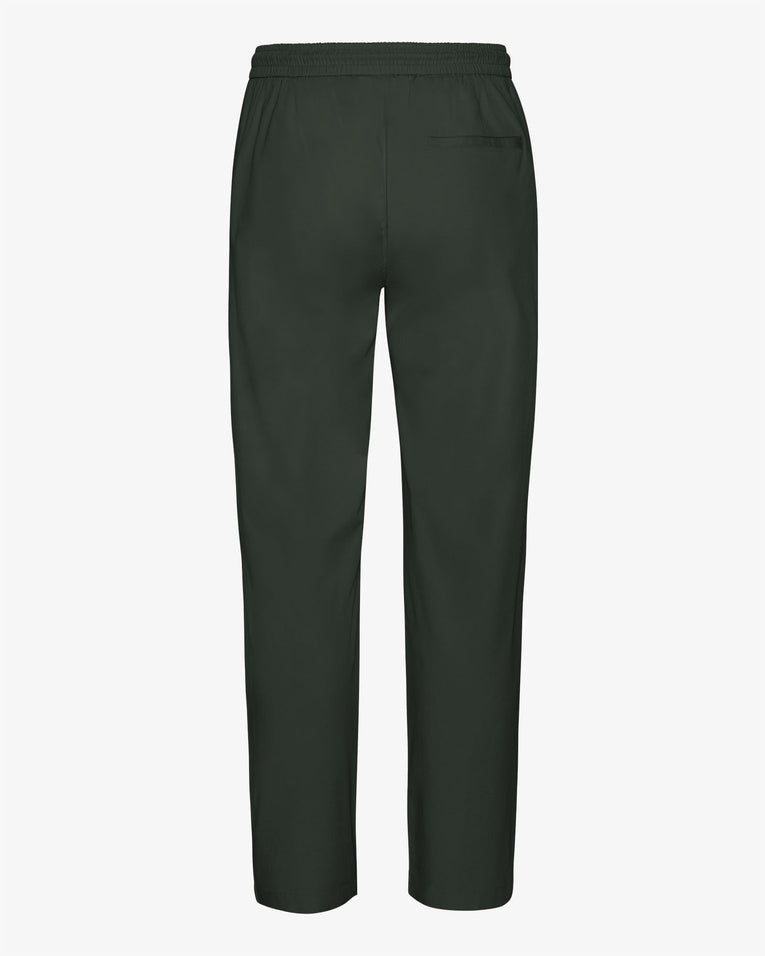 Pantalon droit en coton bio | vert "hunter green"