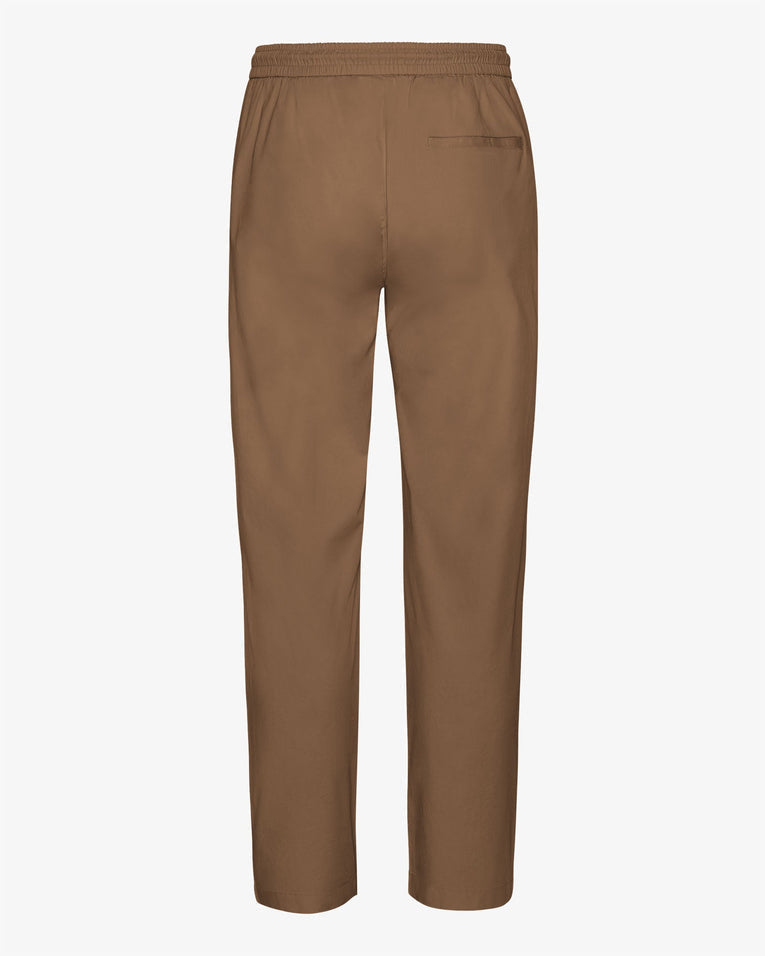 Pantalon droit en coton bio | marron "sahara camel"