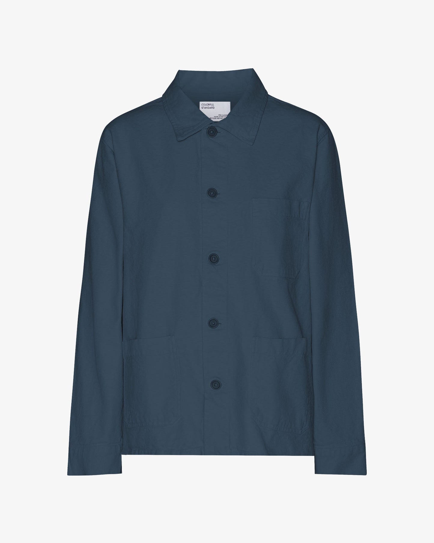 Veste en coton biologique | bleu "organic workwear jacket - petrol blue"