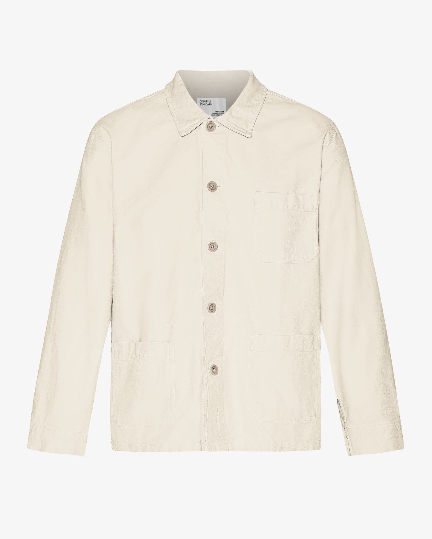 Veste en coton biologique | écru "organic workwear jacket - ivory white"