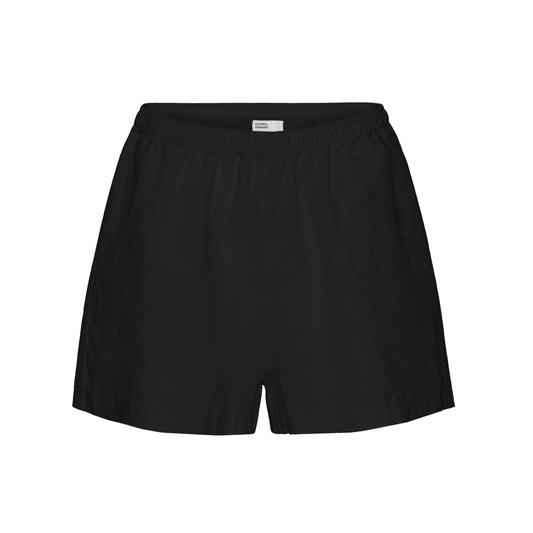 Short en lin bio | noir "Organic linen shorts - deep black"