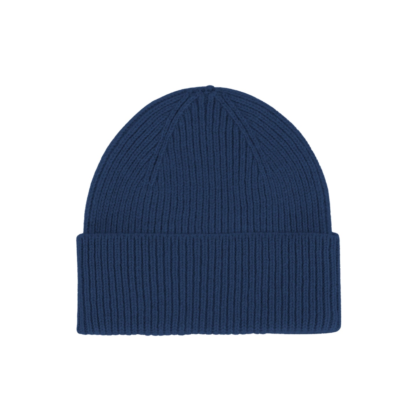 Bonnet en laine mérinos recyclée | bleu "merino wool beanie - marine blue"