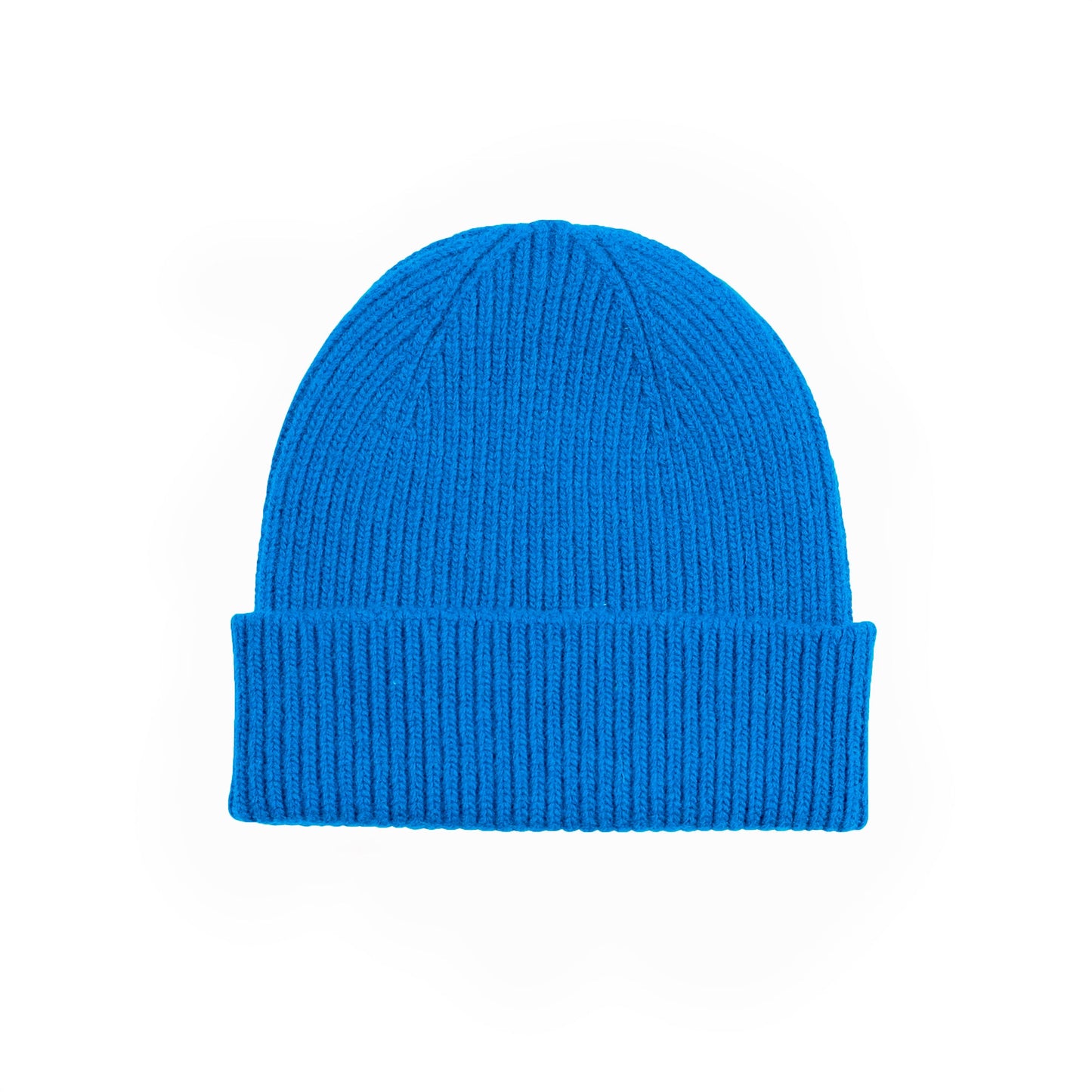 Bonnet bleu laine mérinos recyclée - merino wool beanie pacific blue