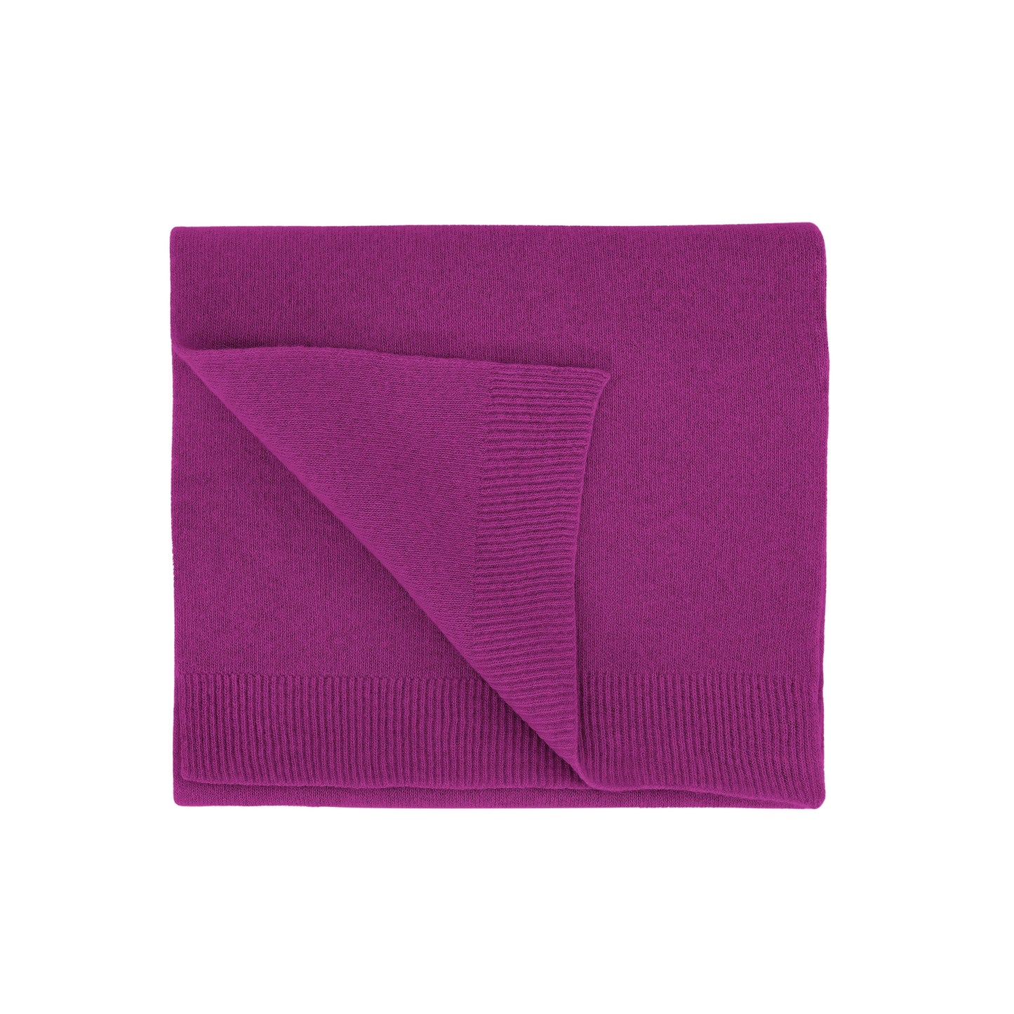 Écharpe en laine mérinos recyclée | rose "merino wool scarf - magenta blaze"