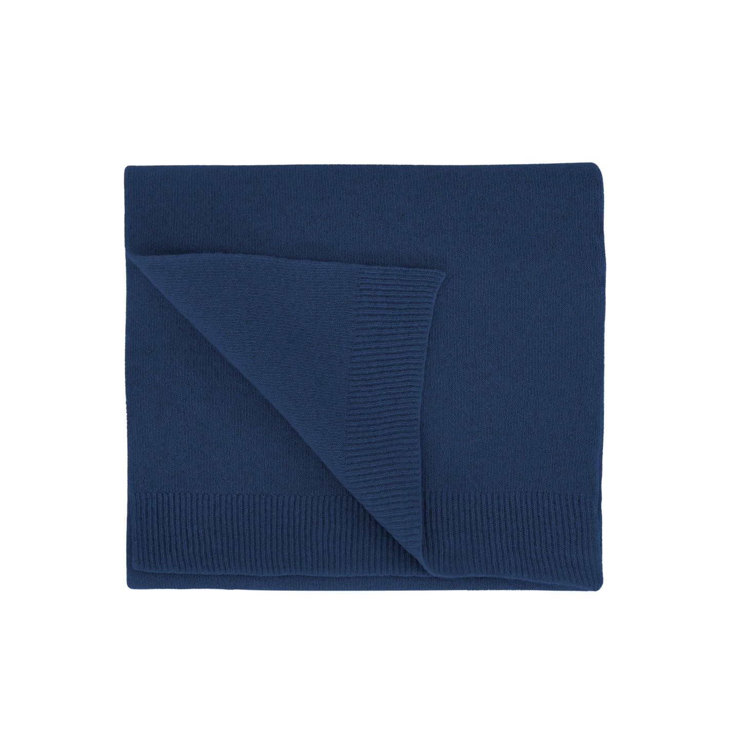 Écharpe en laine mérinos recyclée | bleu "merino wool scarf - marine blue"