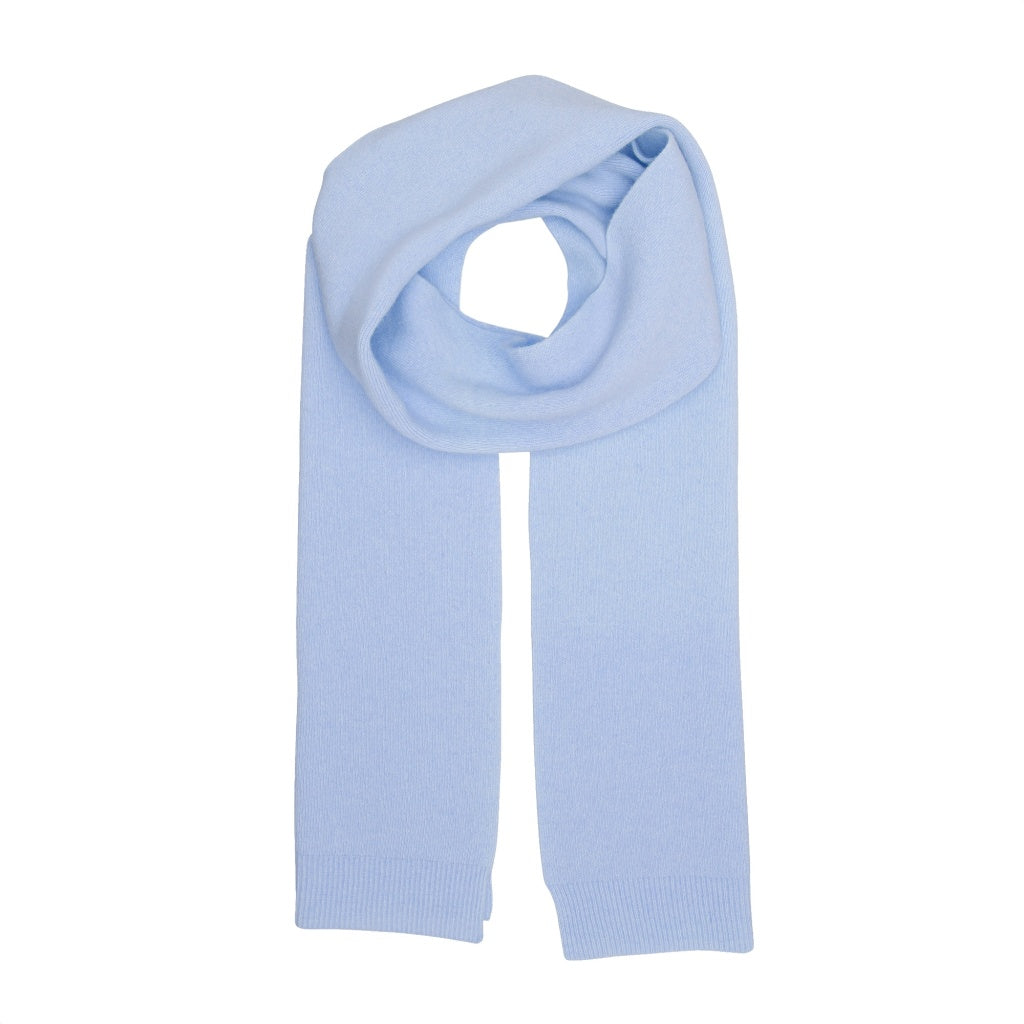 Écharpe en laine mérinos recyclée | bleu "merino wool scarf polar blue"