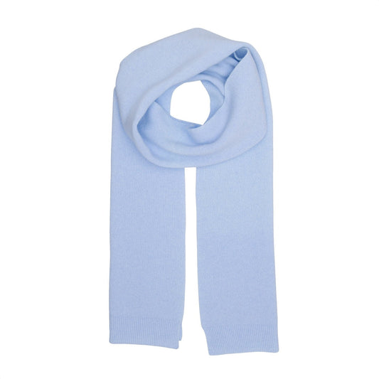 Écharpe en laine mérinos recyclée | bleu "merino wool scarf polar blue"