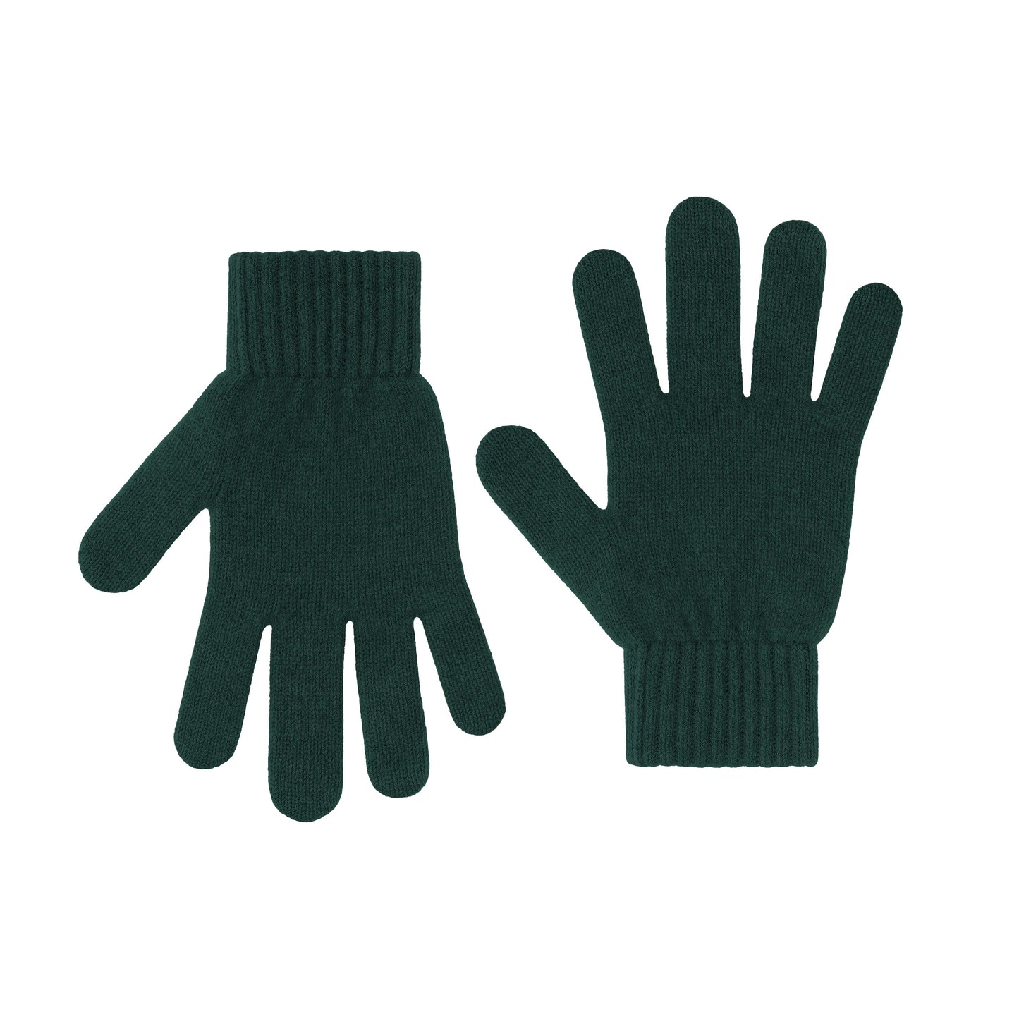 Gants en laine mérinos recyclée | vert "merino wool gloves - emerald green"
