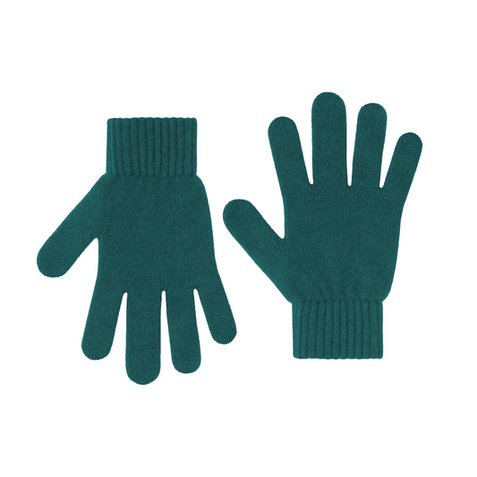 Gants en laine mérinos recyclée | vert "merino wool gloves - ocean green"