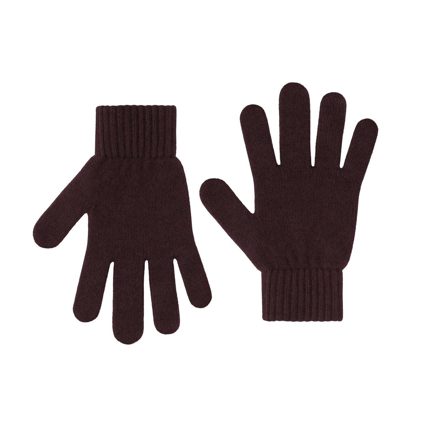 Gants en laine mérinos recyclée | bordeaux "merino wool gloves - oxblood red"