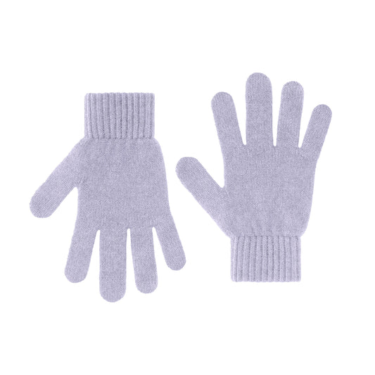 merino wool gloves - soft lavender