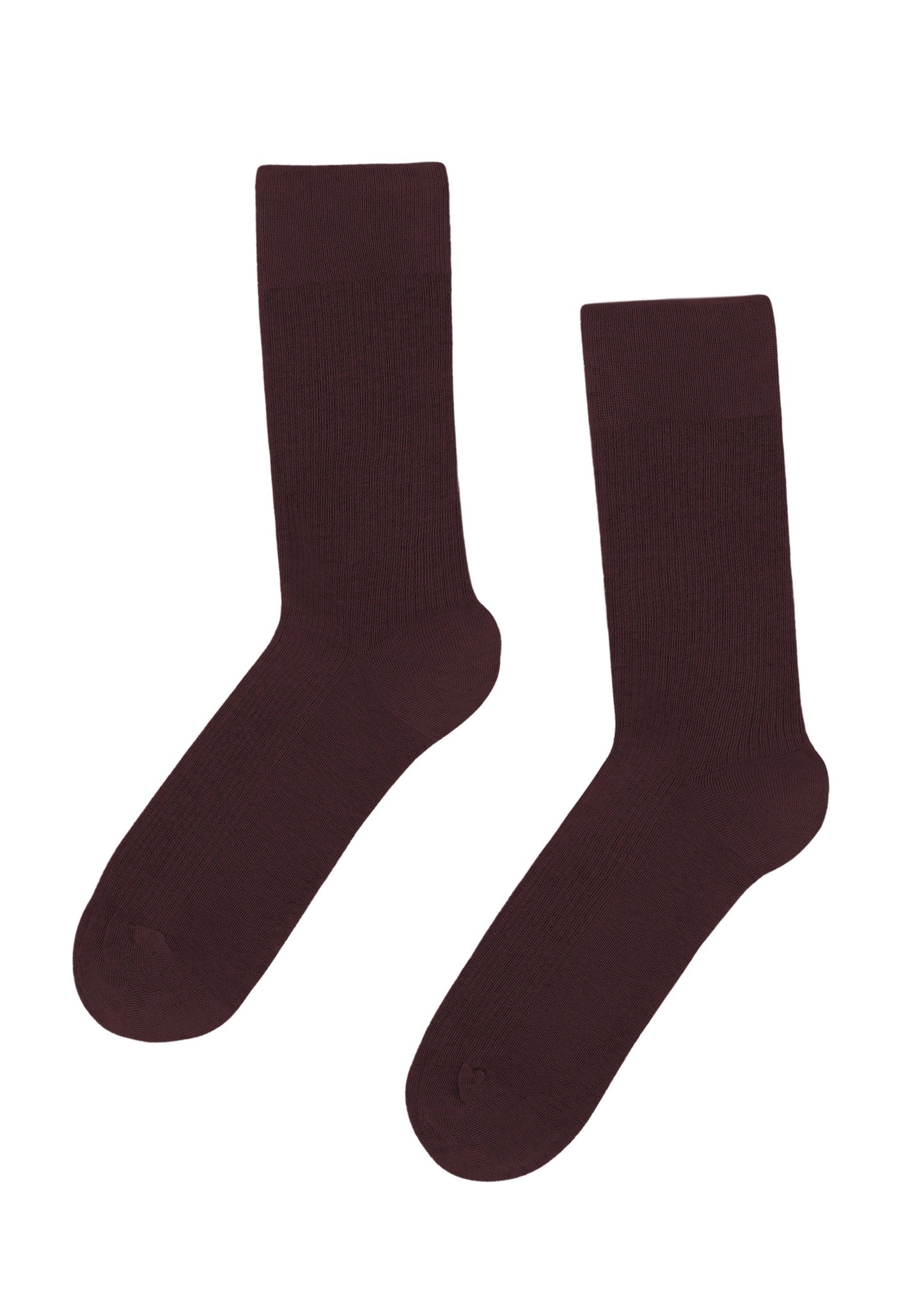 Chaussettes en coton bio | bordeaux "Oxblood red"