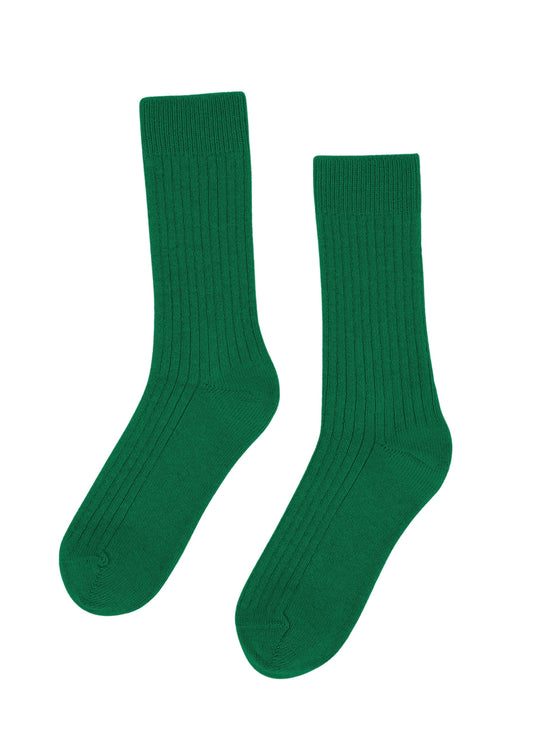 Chaussettes en laine mérinos recyclée | vert "kelly green"