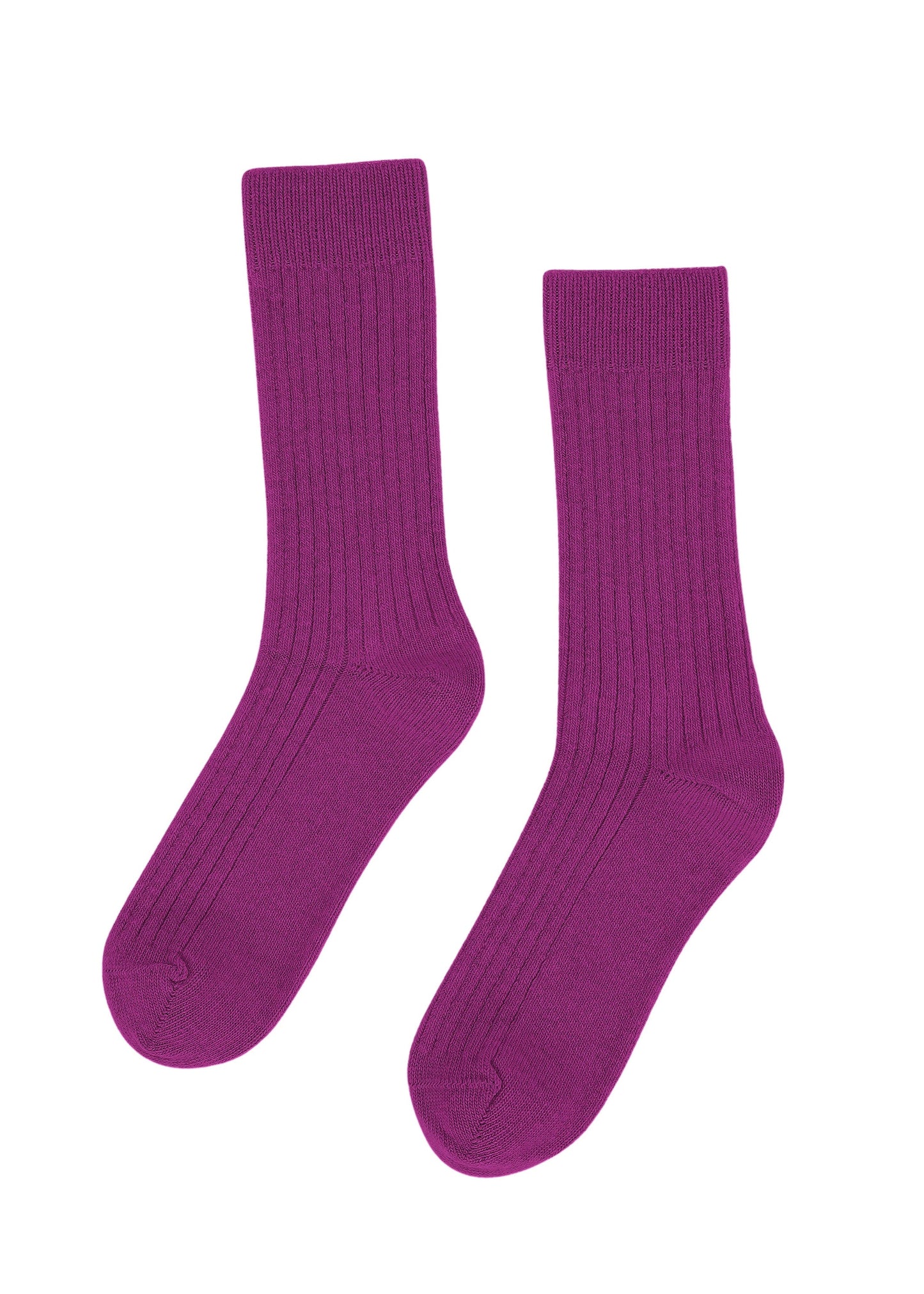 Chaussettes en laine mérinos recyclée | rose "merino wool blend sock - magenta blaze"