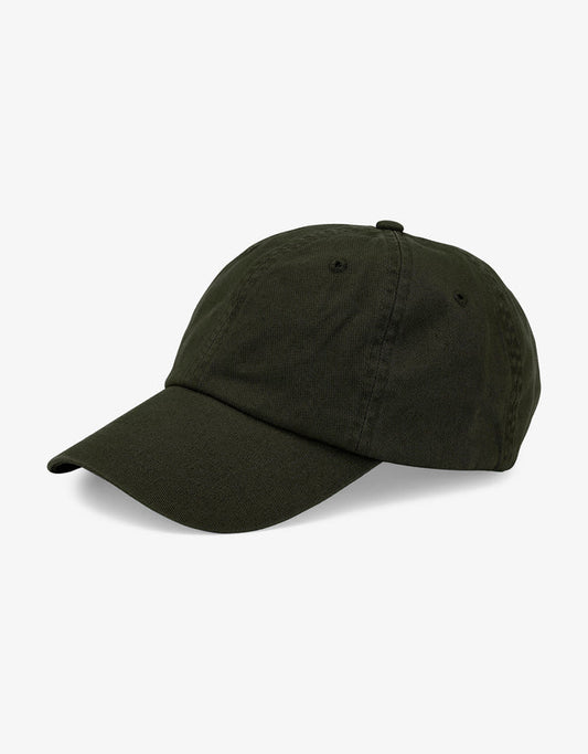 Casquette verte forêt en coton bio - cap hunter green