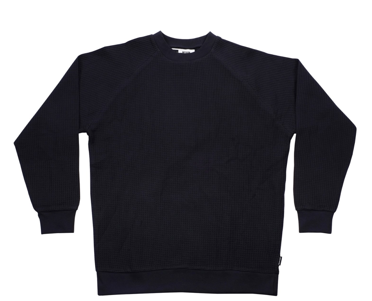 Sweatshirt marine en coton bio