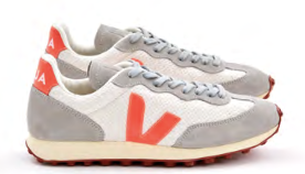 Baskets rio branco oxford-grey orange fluo