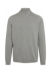 Pull col montant gris - field
