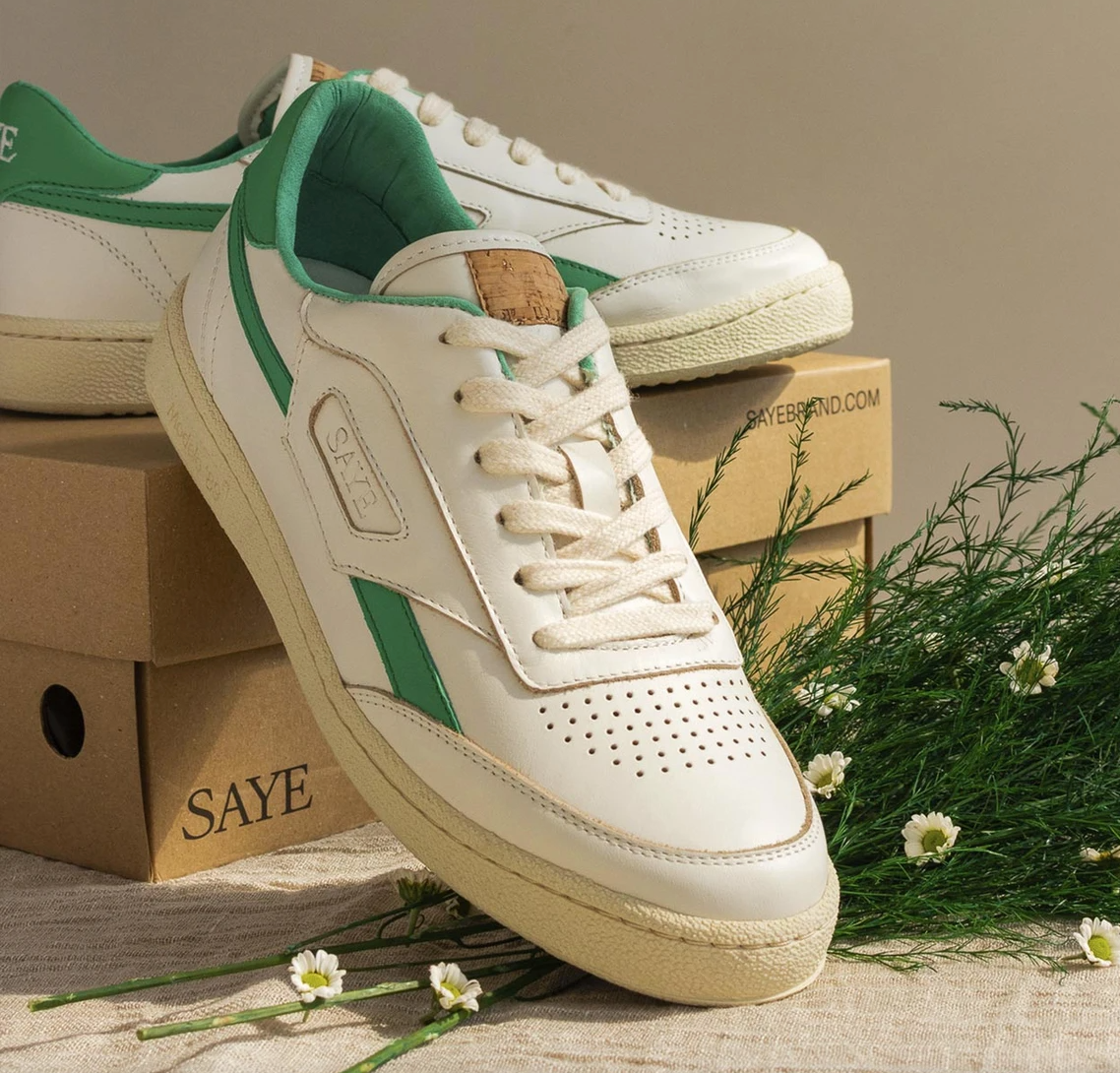 Baskets en recyclé - modelo '89 leather green