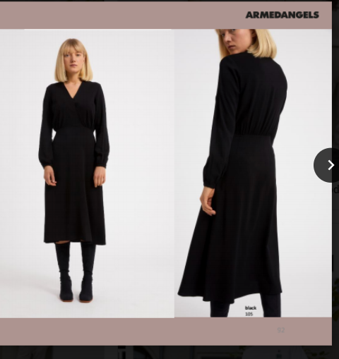 Robe fluide cintrée noir en lenzing - ALEIXAA black