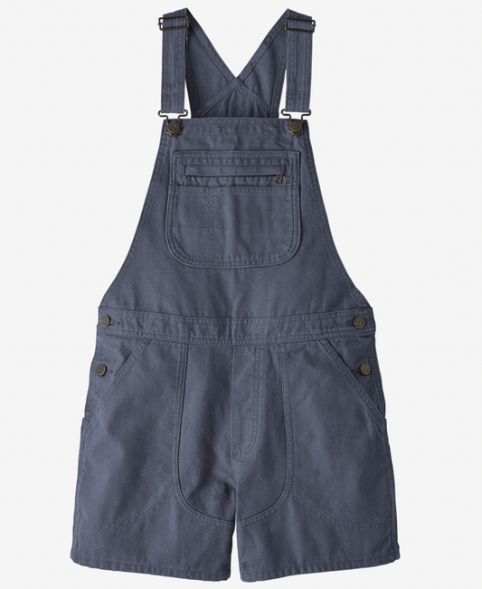 Salopette short marine en coton bio - stand up overalls smolder blue