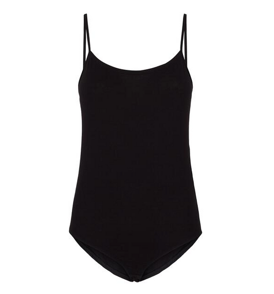 Body noir en coton bio - marika bodysuit black