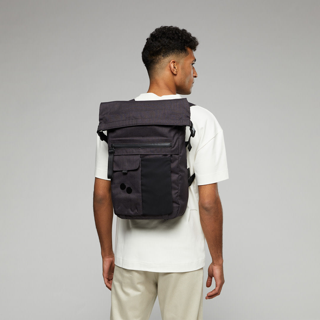 Sac à dos anthracite recyclé - Carrik anthracite melange