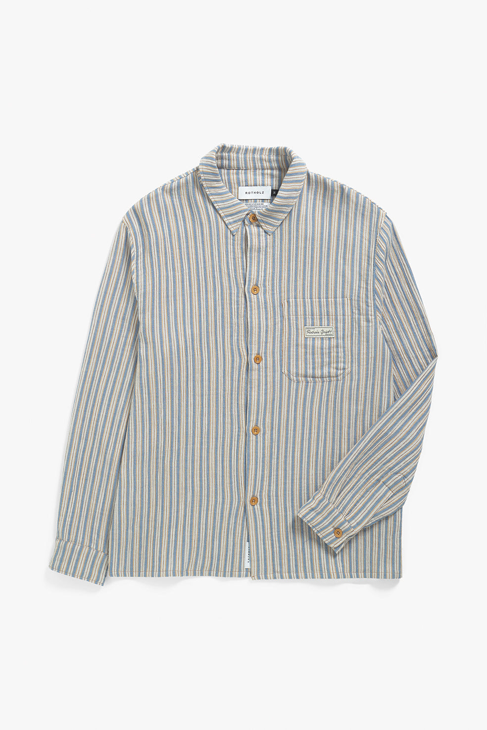 Chemise en coton bio | rayé "casual shirt - multi stripe"