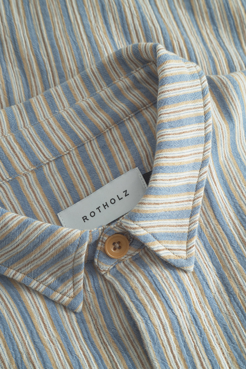 Chemise en coton bio | rayé "casual shirt - multi stripe"