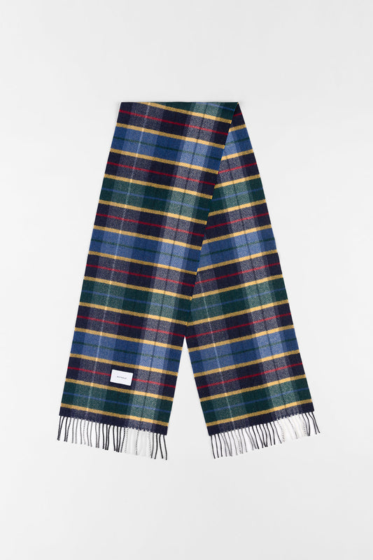 Écharpe en laine mérinos bio | Carreaux "merino wool scarf checked"