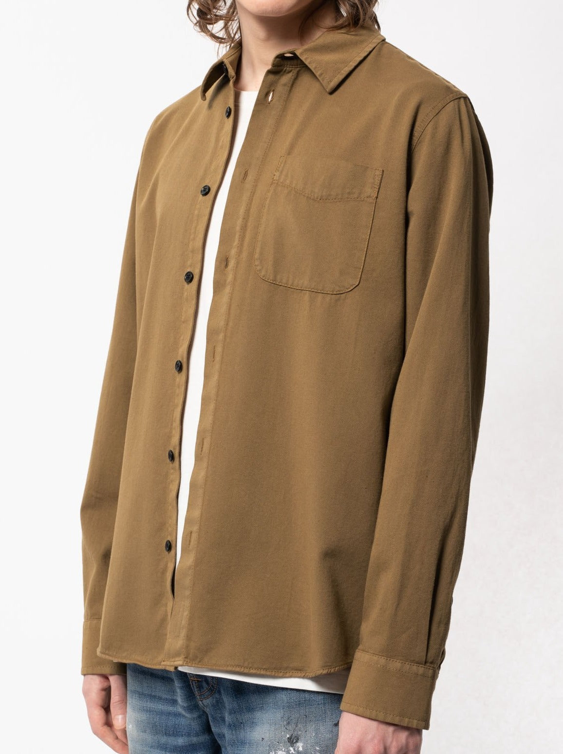 Chemise camel en coton bio - Chet