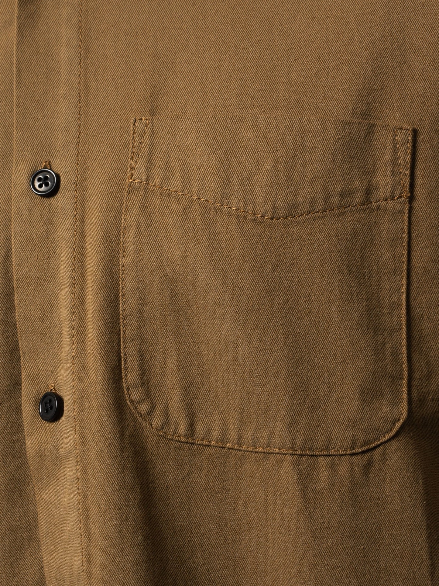 Chemise camel en coton bio - Chet
