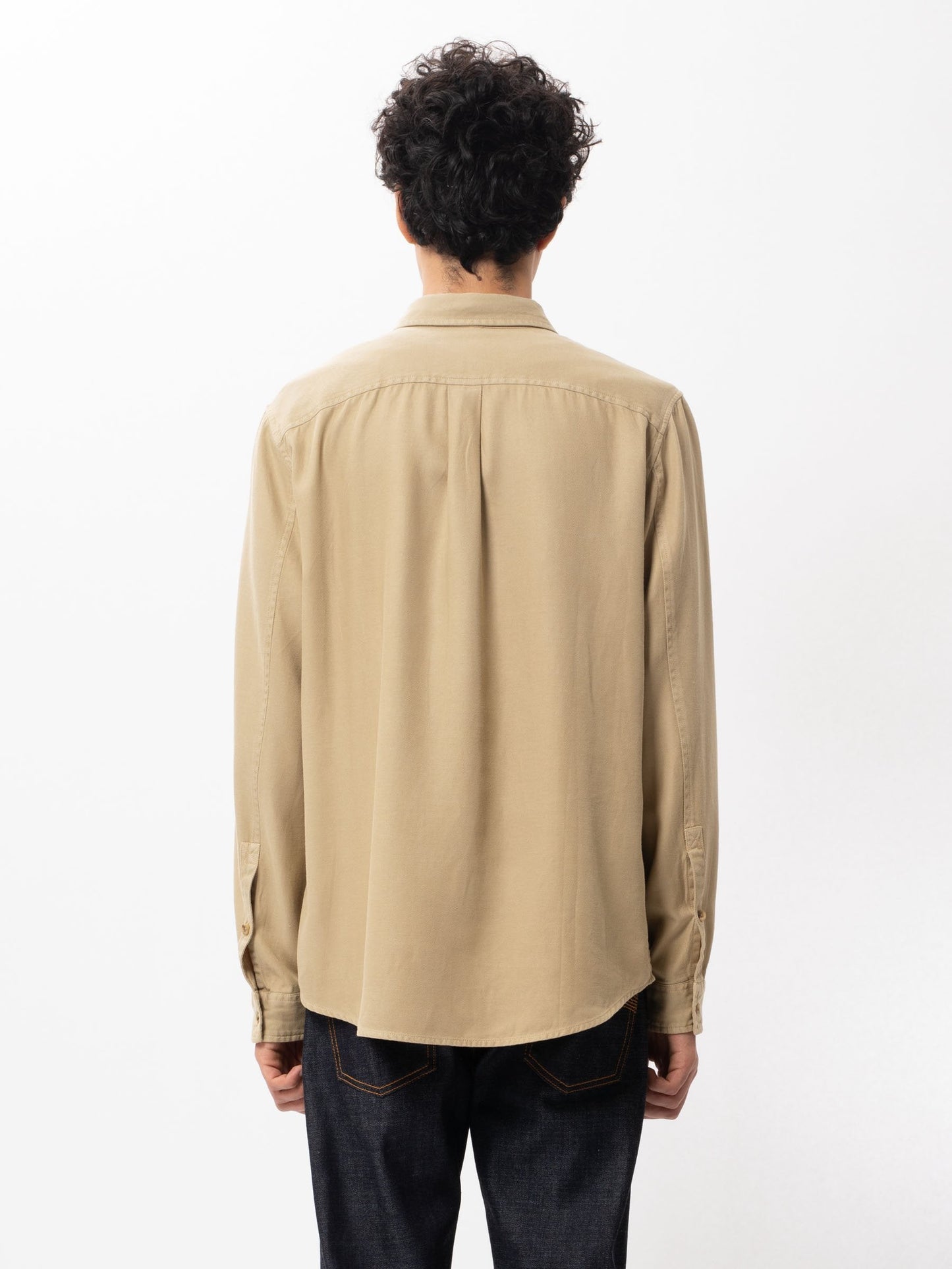 Chemise beige en twill de lyocell et coton - Chuck Fluid