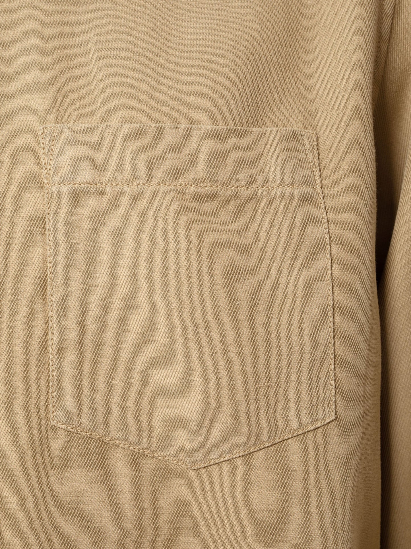 Chemise beige en twill de lyocell et coton - Chuck Fluid