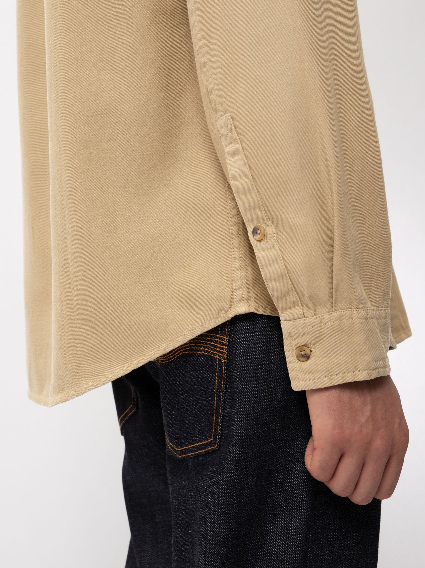 Chemise beige en twill de lyocell et coton - Chuck Fluid
