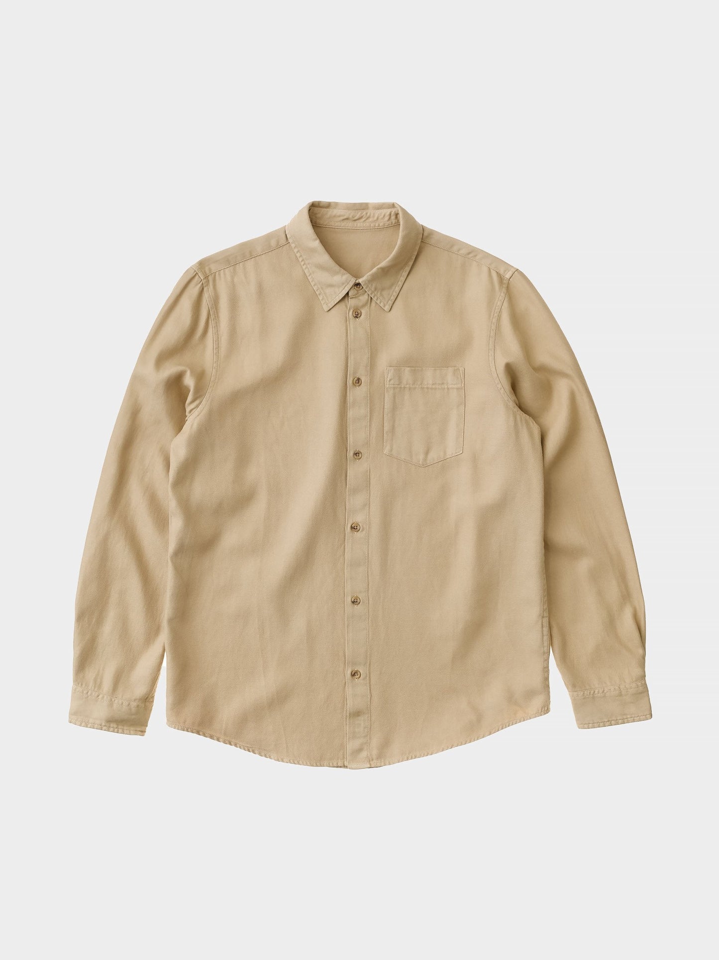 Chemise beige en twill de lyocell et coton - Chuck Fluid