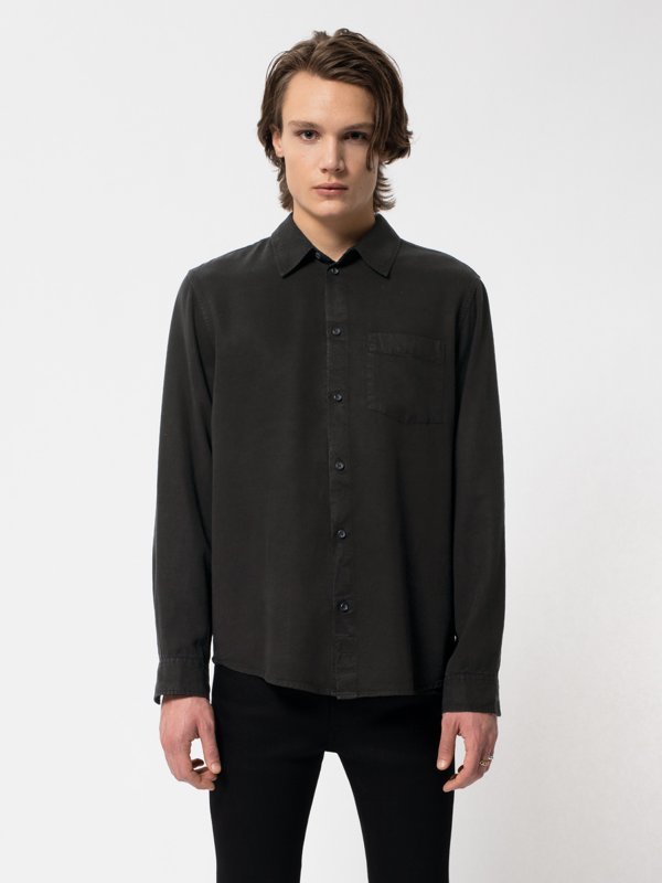 Chemise noire en twill - Chuck Smooth