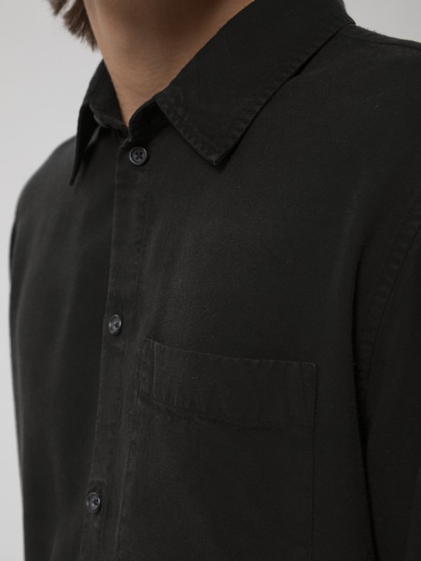 Chemise noire en twill - Chuck Smooth