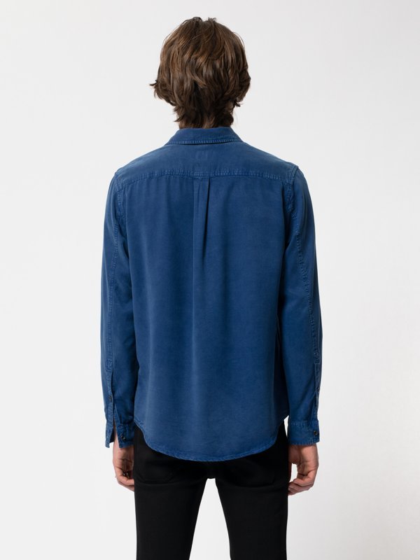 Chemise bleue en twill  - Chuck Smooth