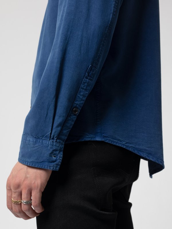 Chemise bleue en twill  - Chuck Smooth