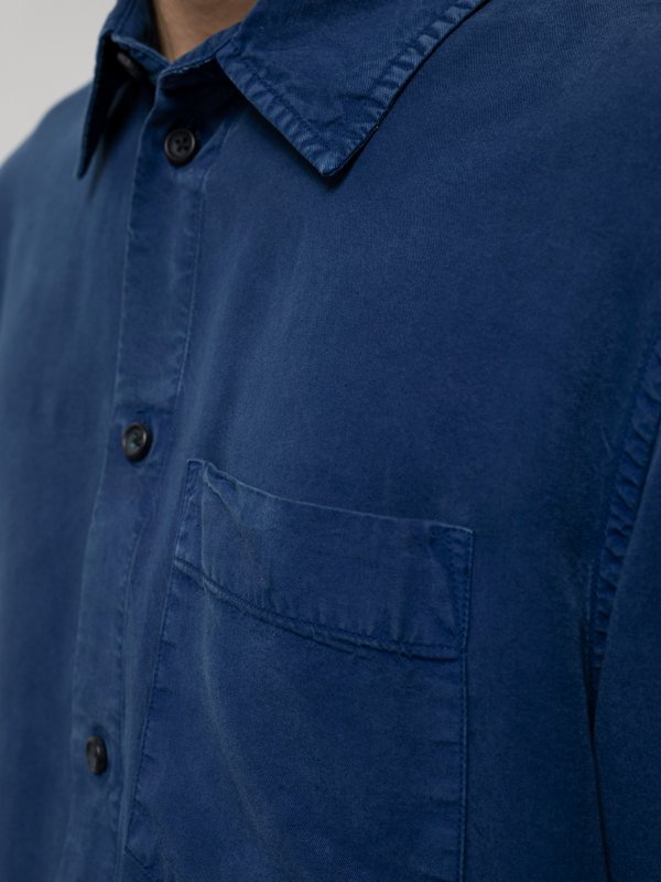 Chemise bleue en twill  - Chuck Smooth