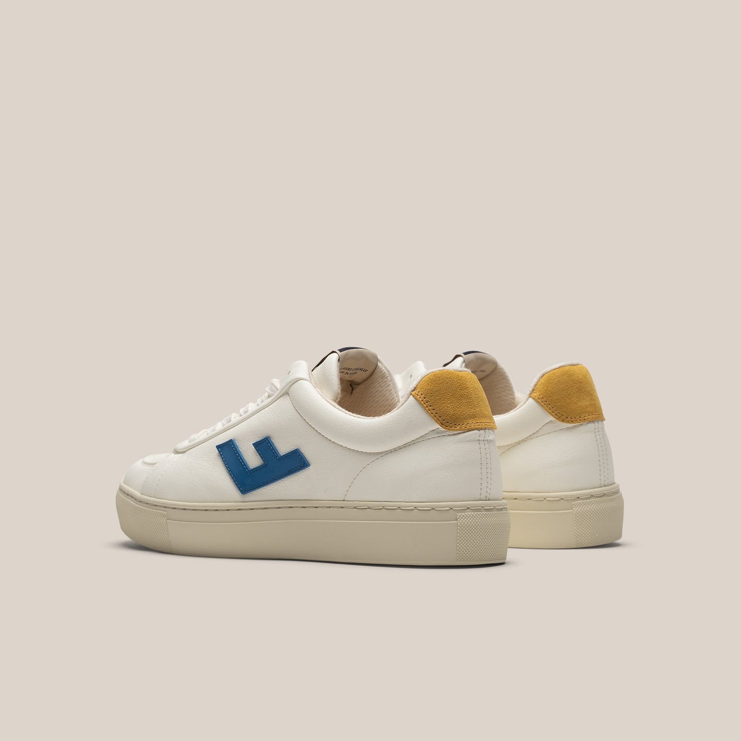 Baskets vegan - classic 70s off white indaco shade grey