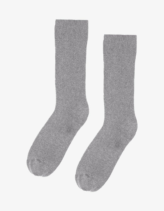 Chaussettes hautes en coton bio | gris "Heather Grey"