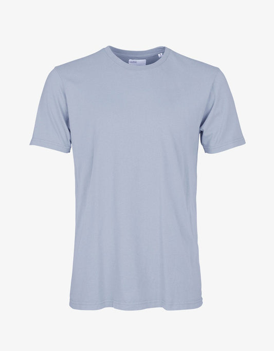 T-shirt manches courtes en coton bio | bleu "Powder Blue"
