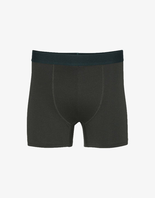 Boxer uni  en coton bio | vert "Hunter Green"