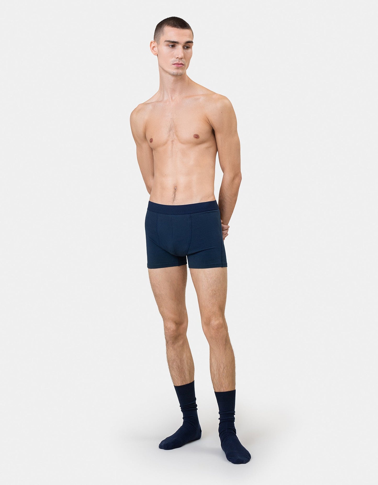 Boxer uni en coton bio | rose "faded pink"
