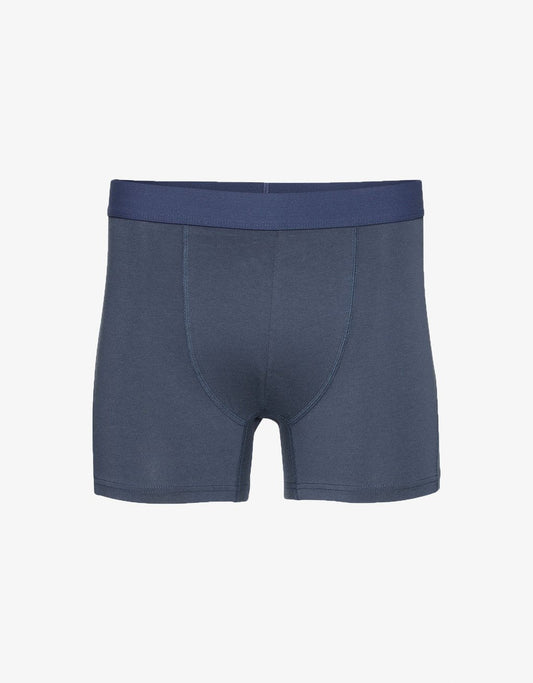 Boxer uni en coton bio | bleu "Petrol Blue"