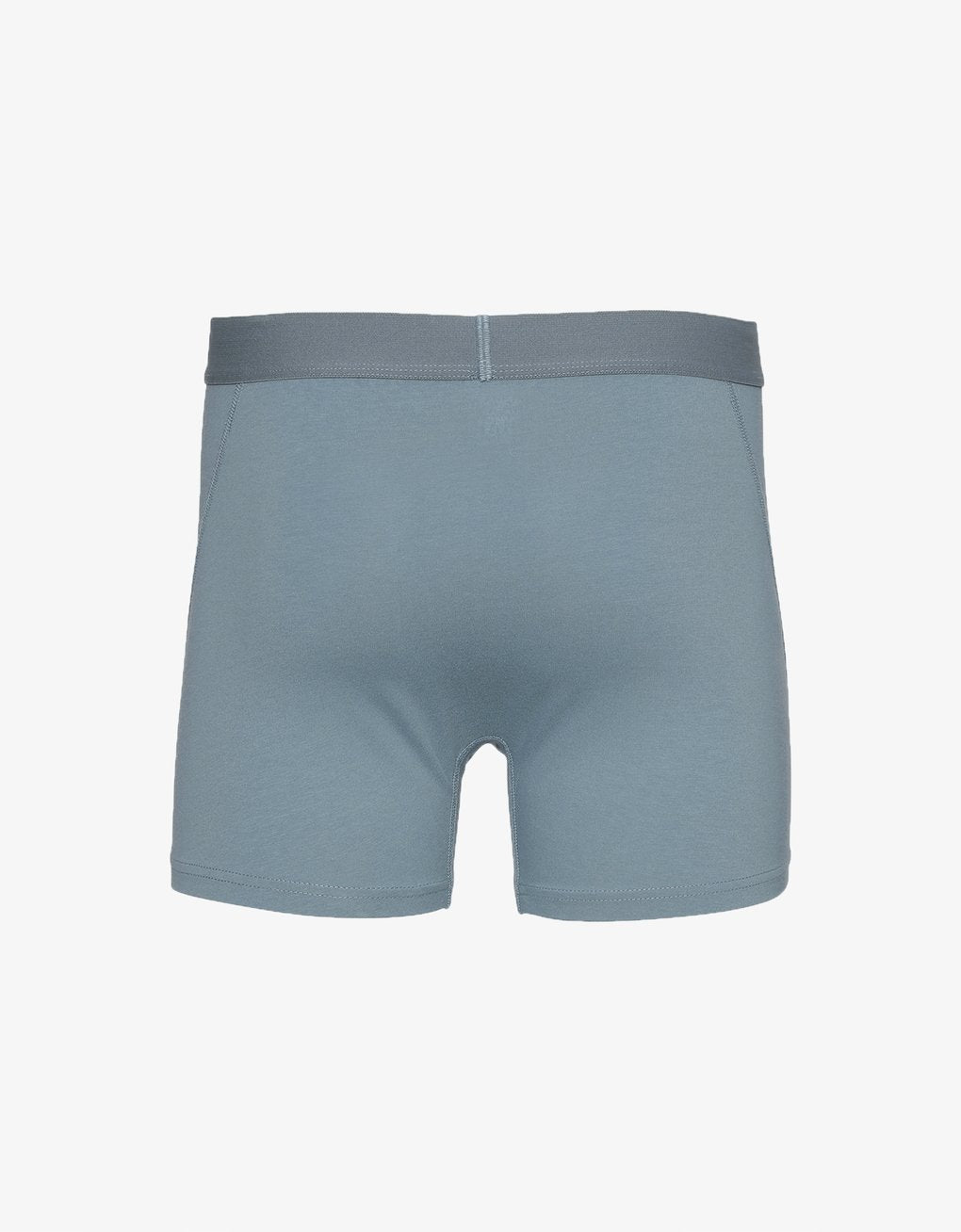 Boxer uni bleu en coton bio - Stone blue