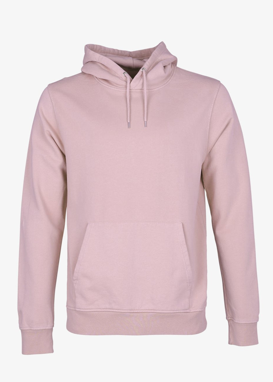 Sweat à capuche en coton bio | rose 'Faded pink'